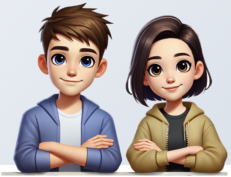 App interface showing friendly AI avatar